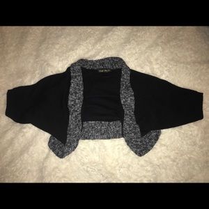 Gray & Black Sweater Cardigan 🖤